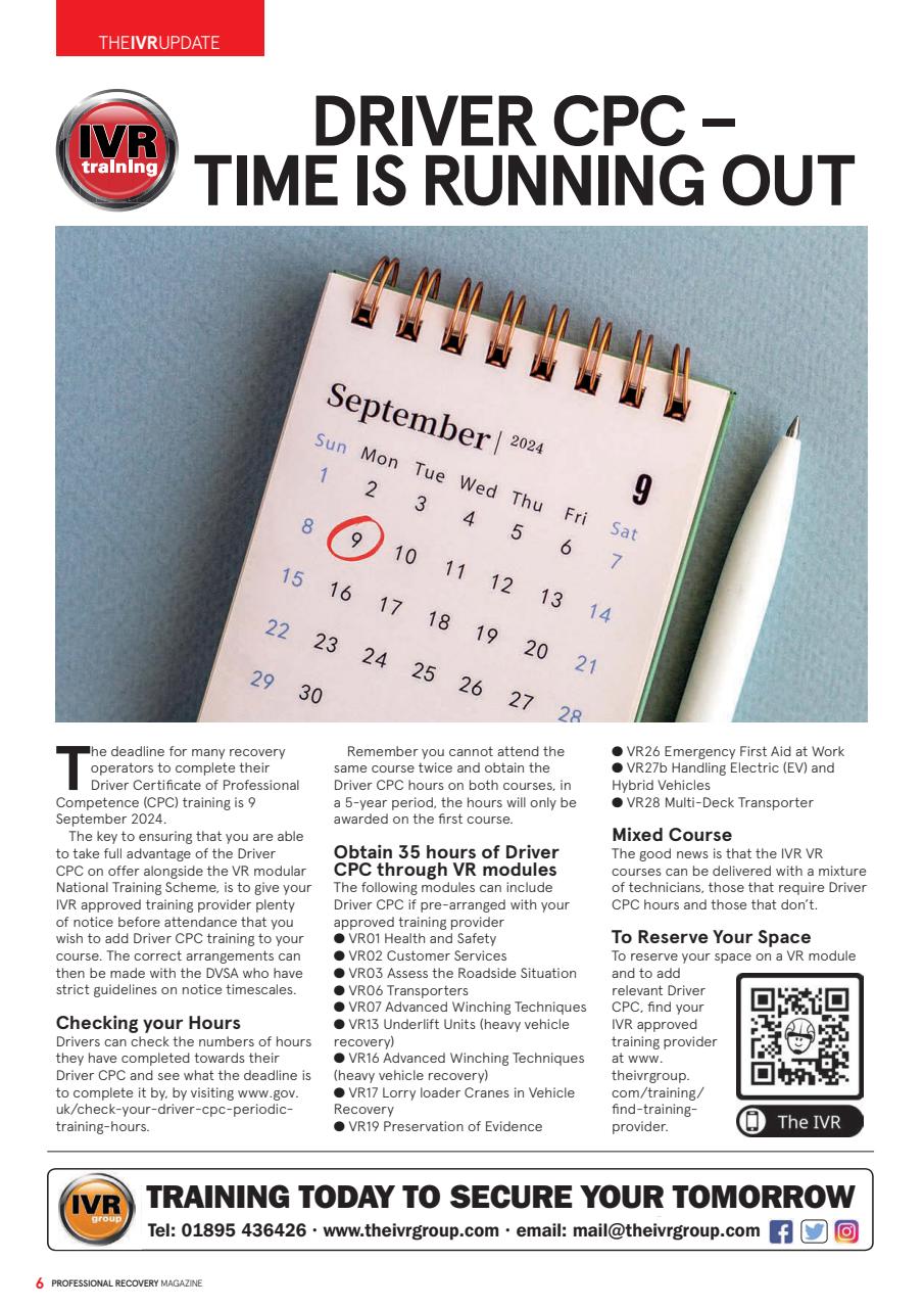 Professional Recovery Magazine Preview Pages