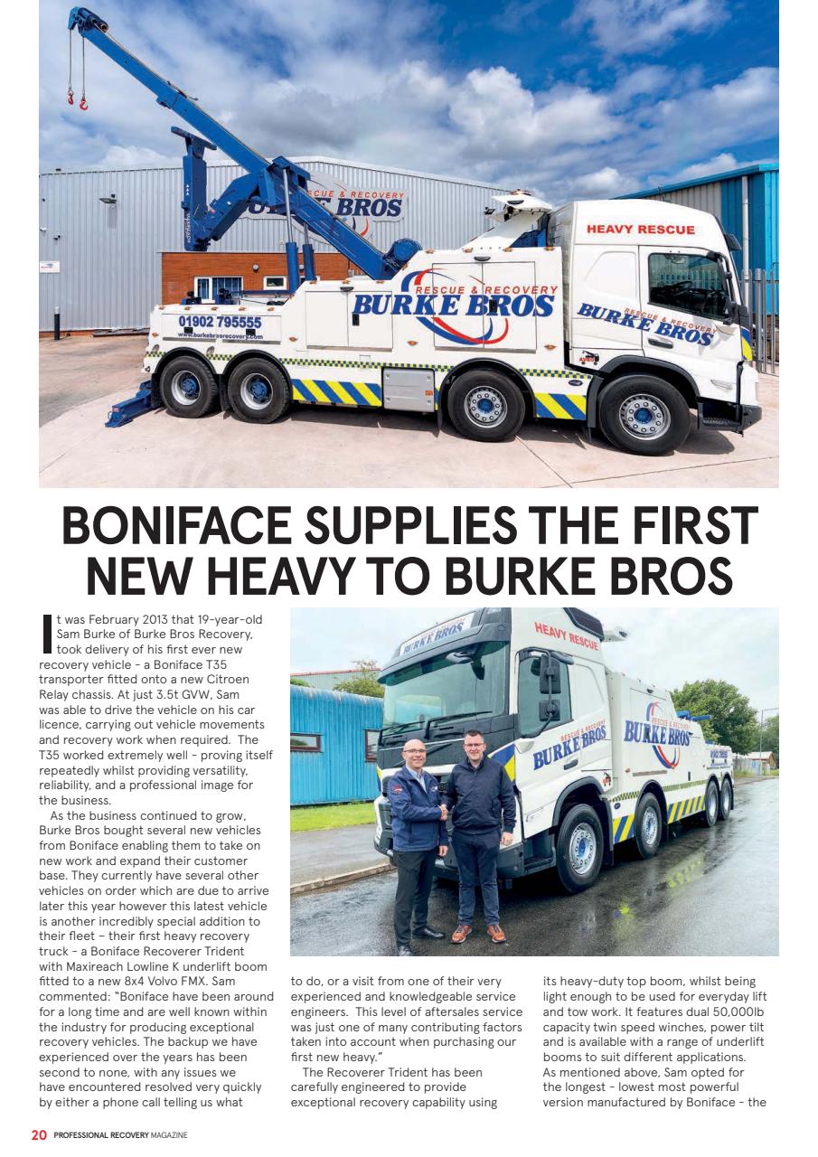 Professional Recovery Magazine Preview Pages