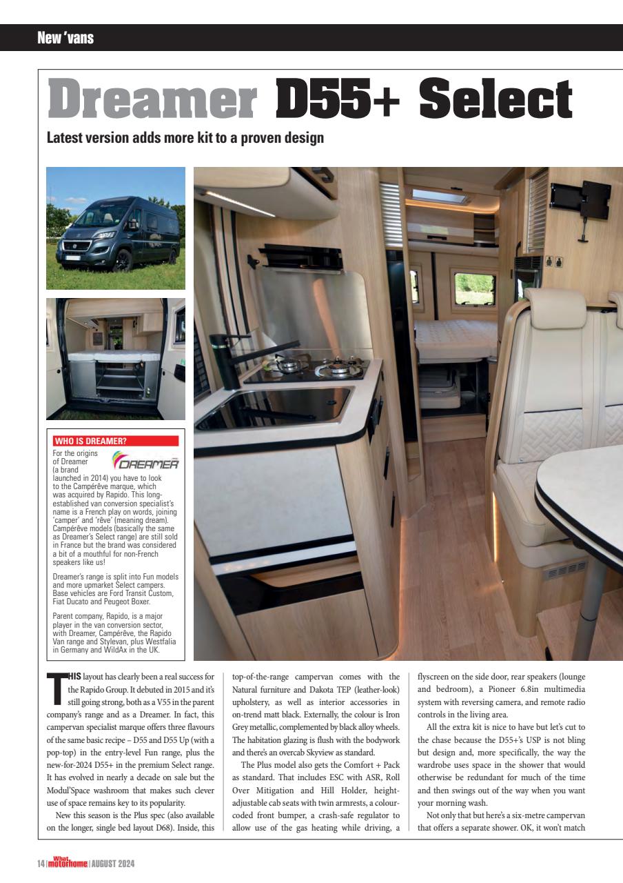 What Motorhome magazine Preview Pages