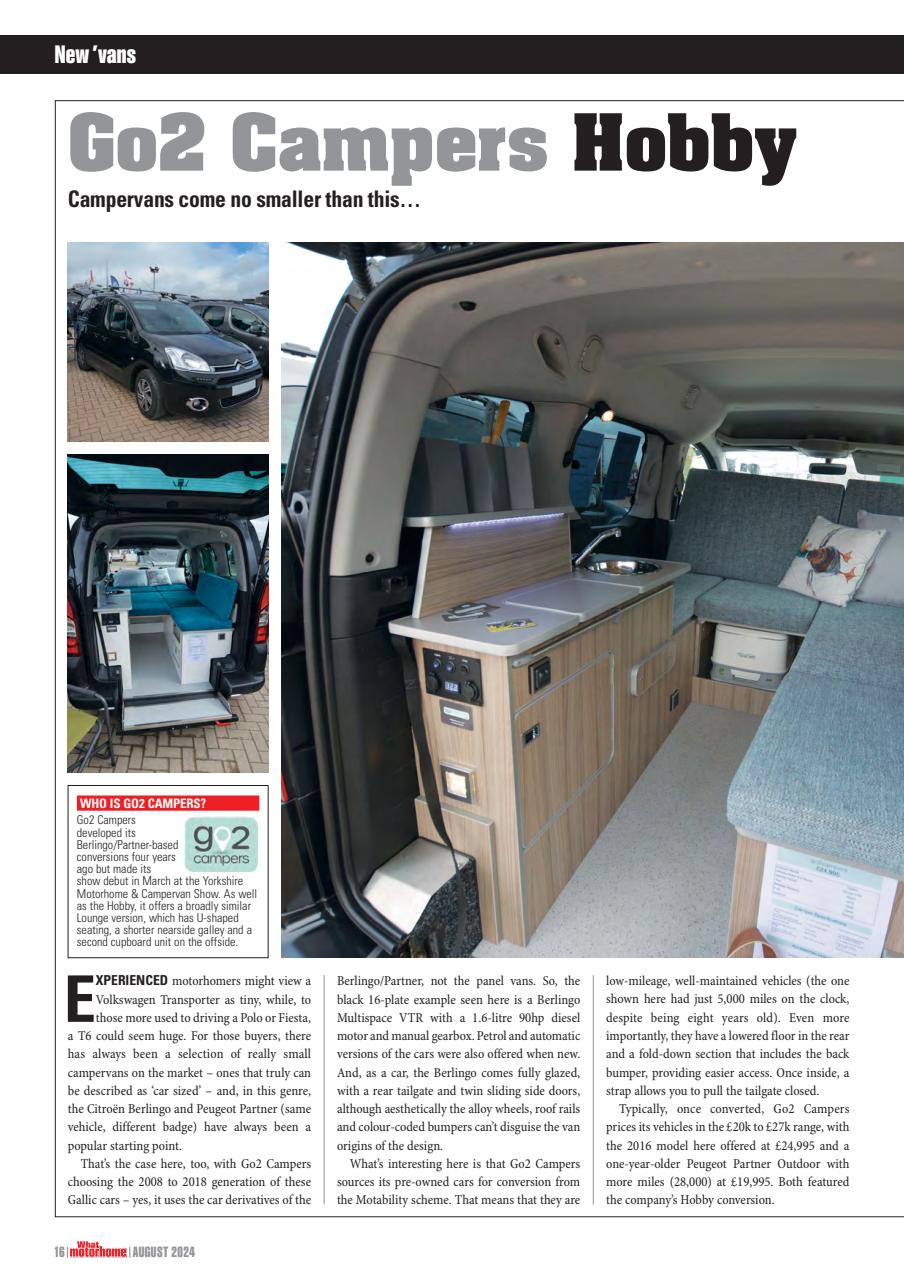 What Motorhome magazine Preview Pages