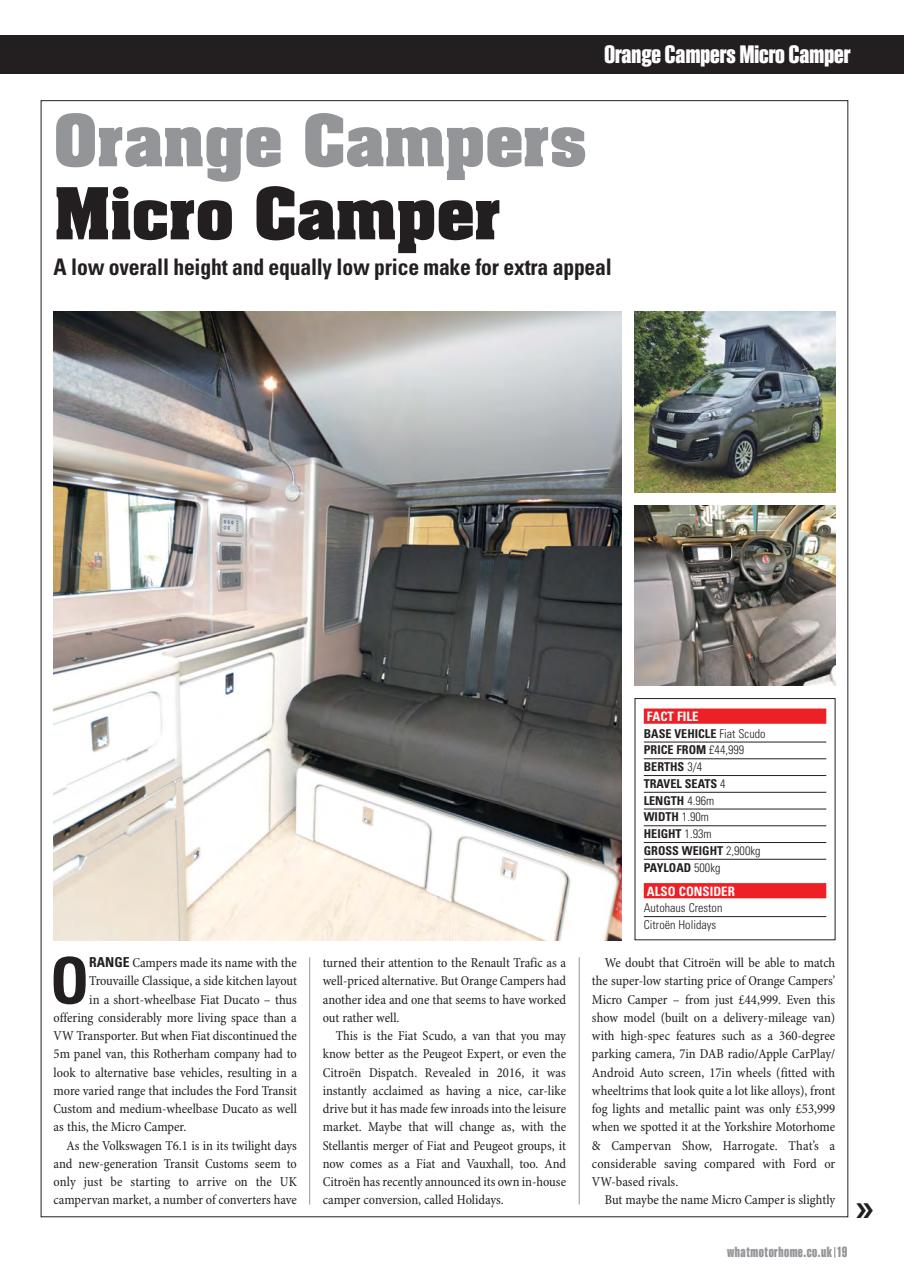 What Motorhome magazine Preview Pages