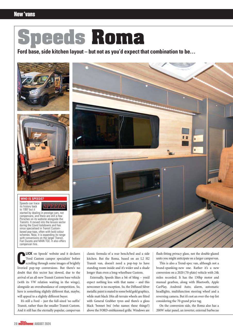 What Motorhome magazine Preview Pages