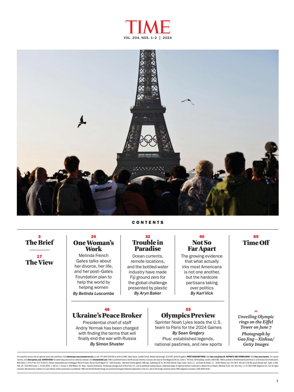 TIME Magazine Europe Preview Pages