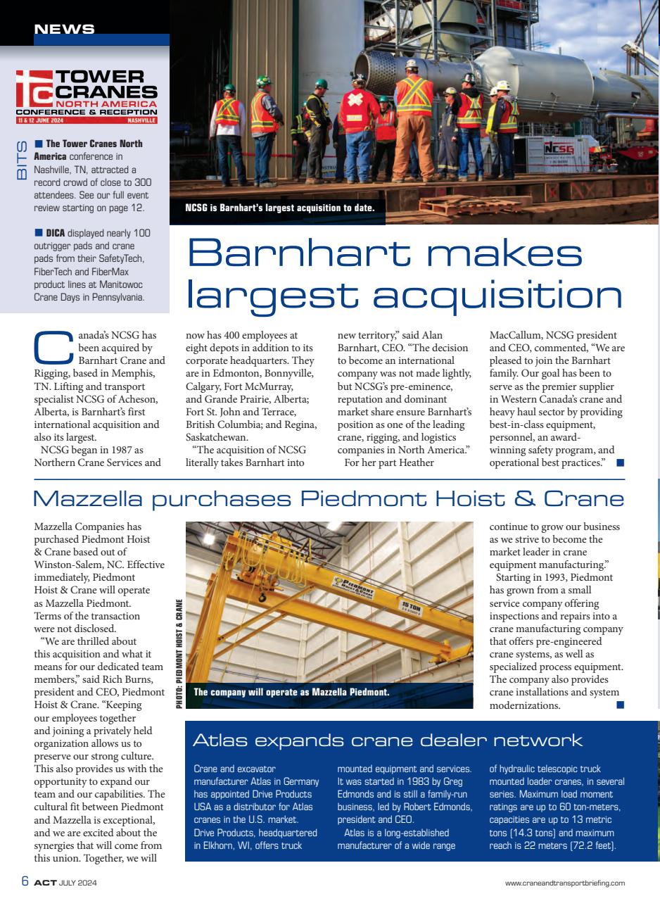 American Cranes & Transport Preview Pages