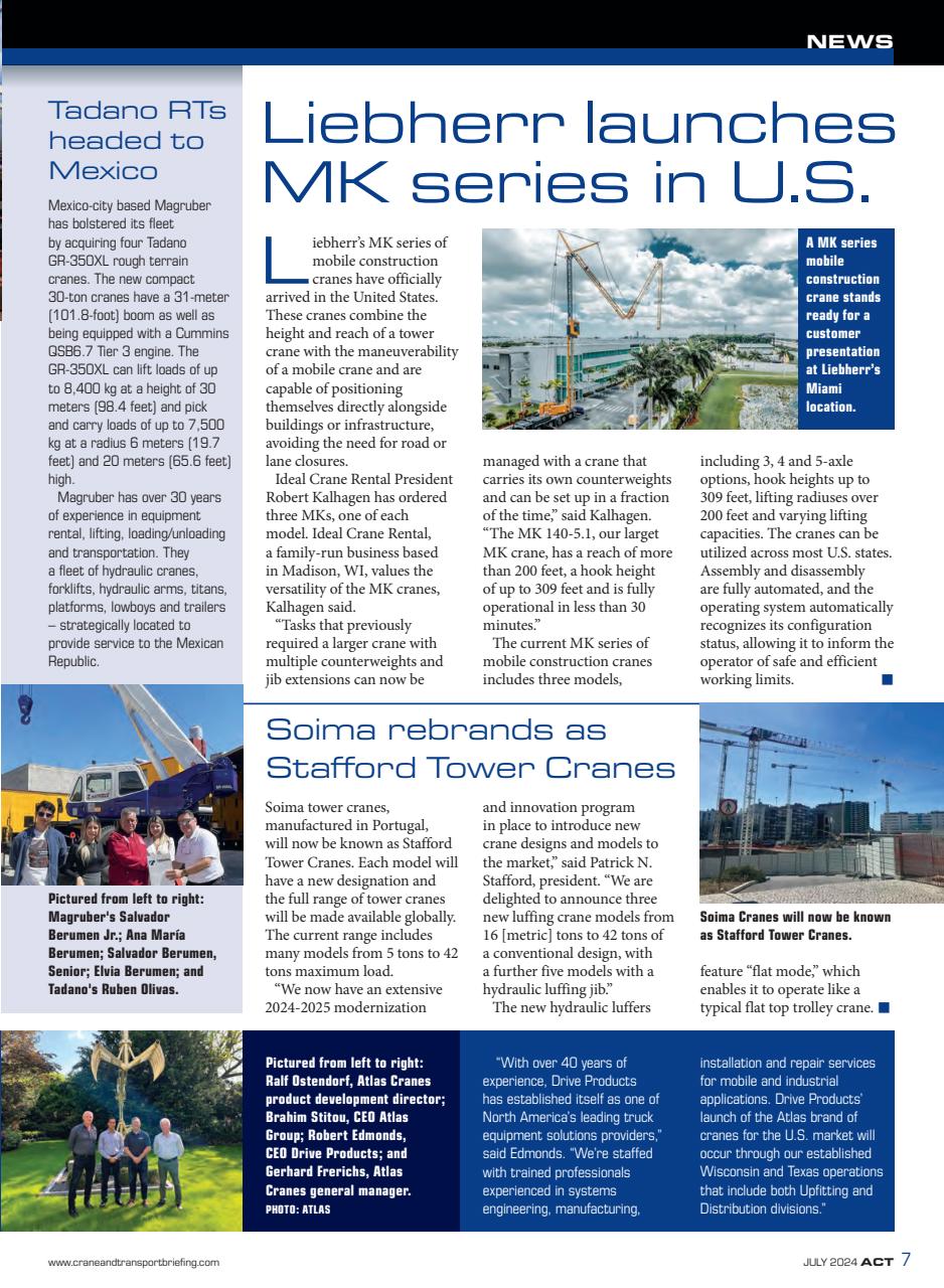 American Cranes & Transport Preview Pages