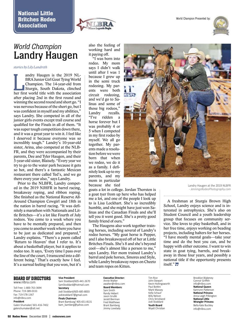 Rodeo Life Preview Pages