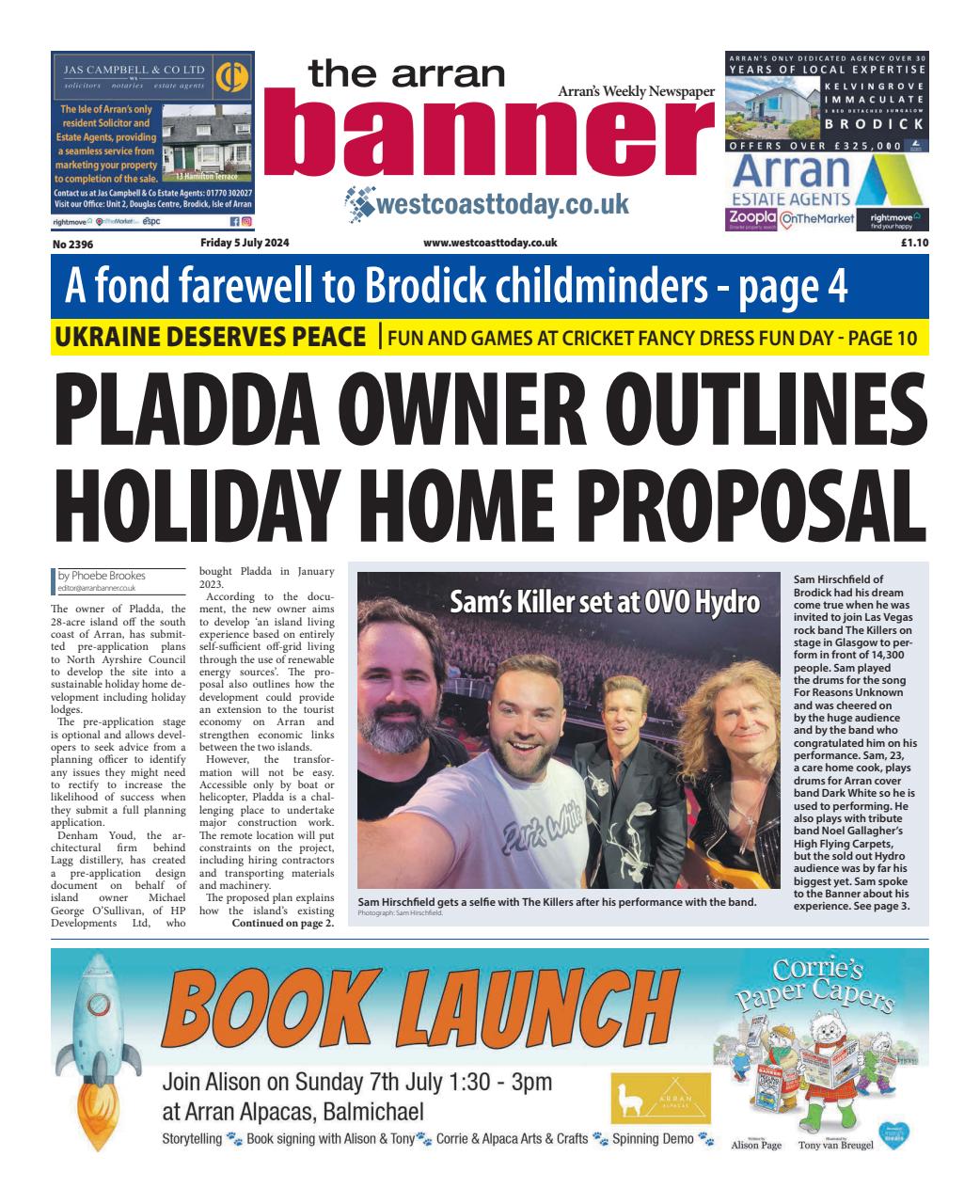 Arran Banner Preview Pages