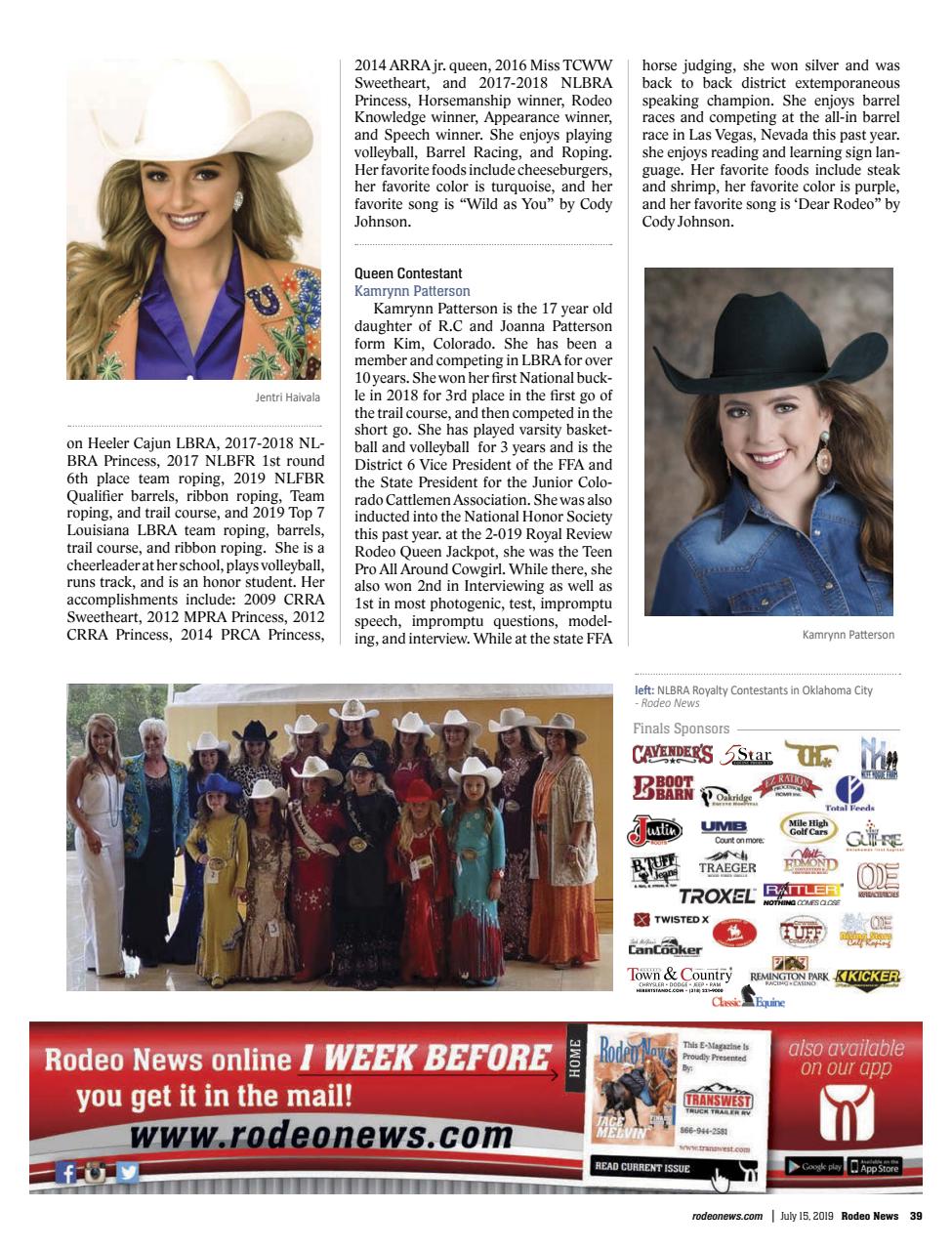 Rodeo Life Preview Pages