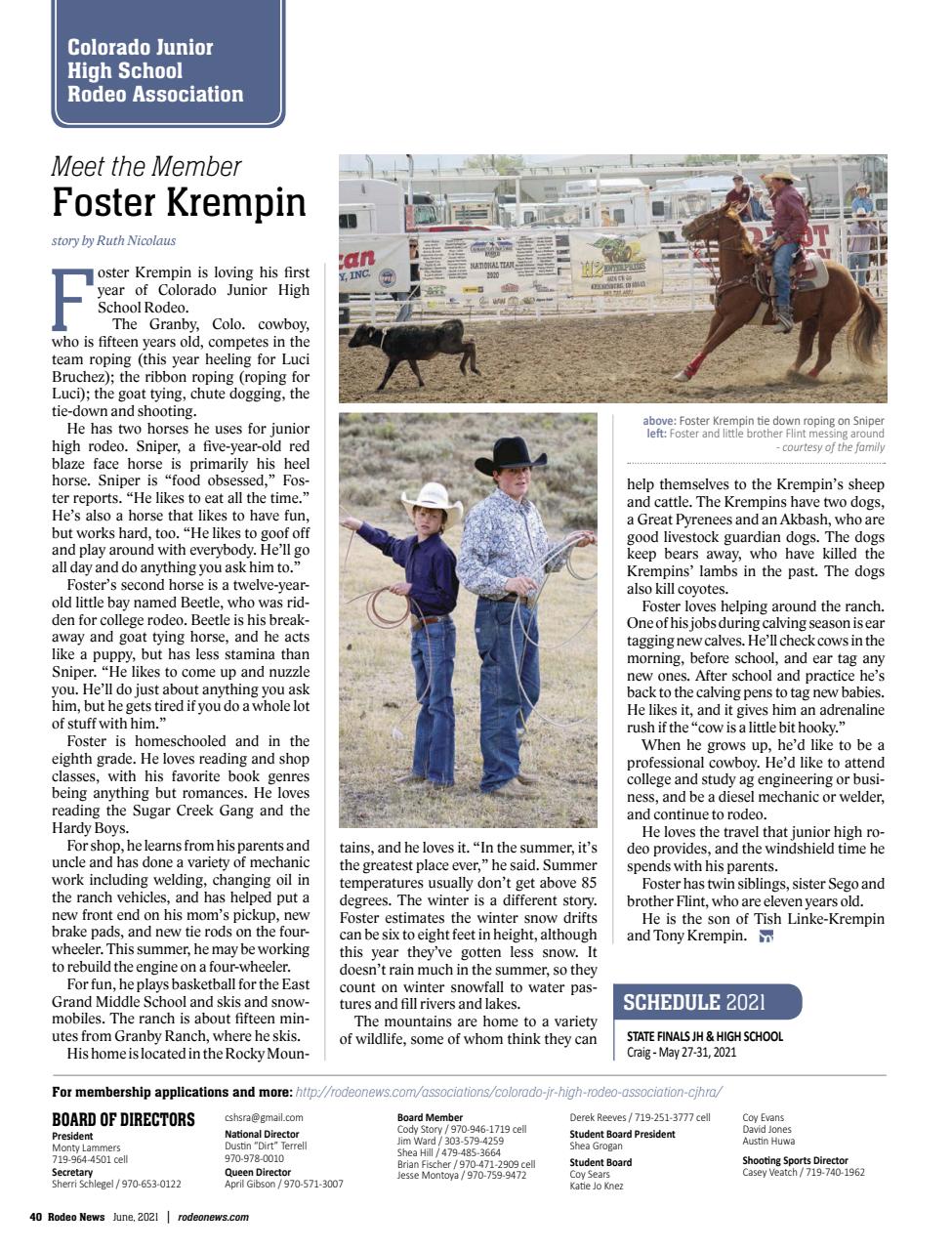 Rodeo Life Preview Pages