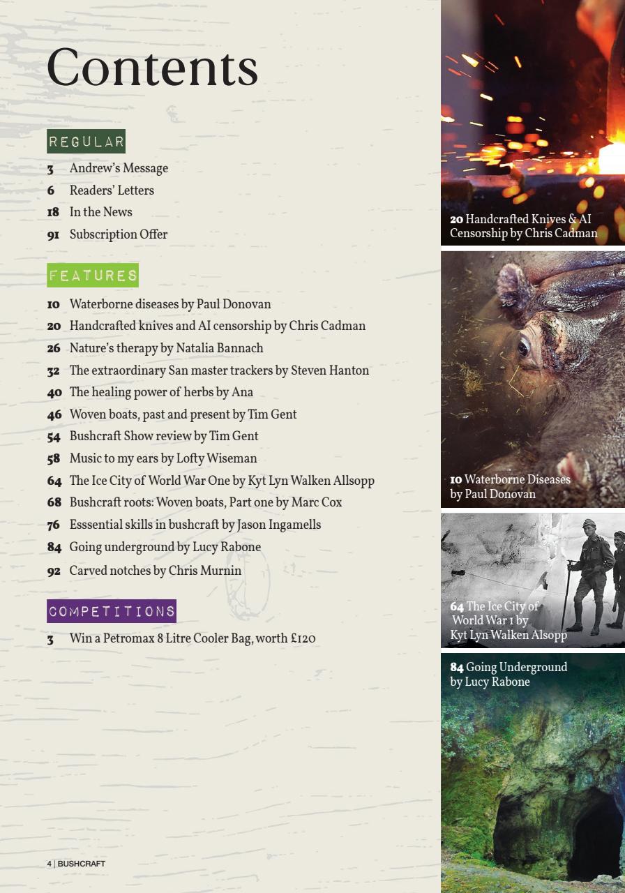 Bushcraft & Survival Skills Magazine Preview Pages