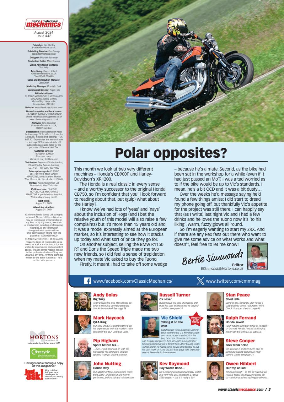 Classic Motorcycle Mechanics Preview Pages