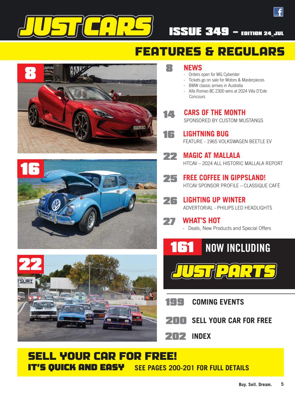 JUST CARS Preview Pages