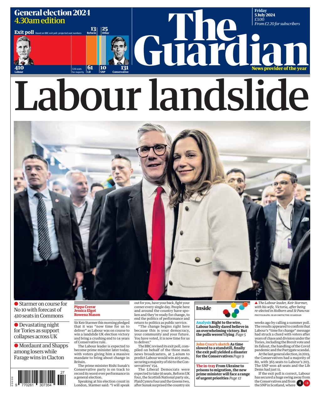 The Guardian Newspaper Preview Pages