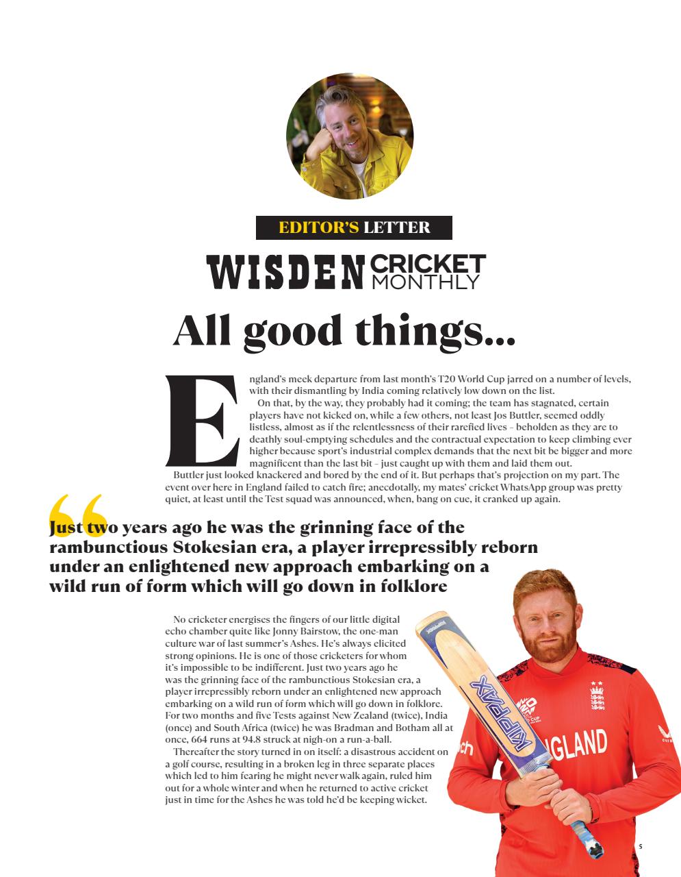 Wisden Cricket Monthly Preview Pages