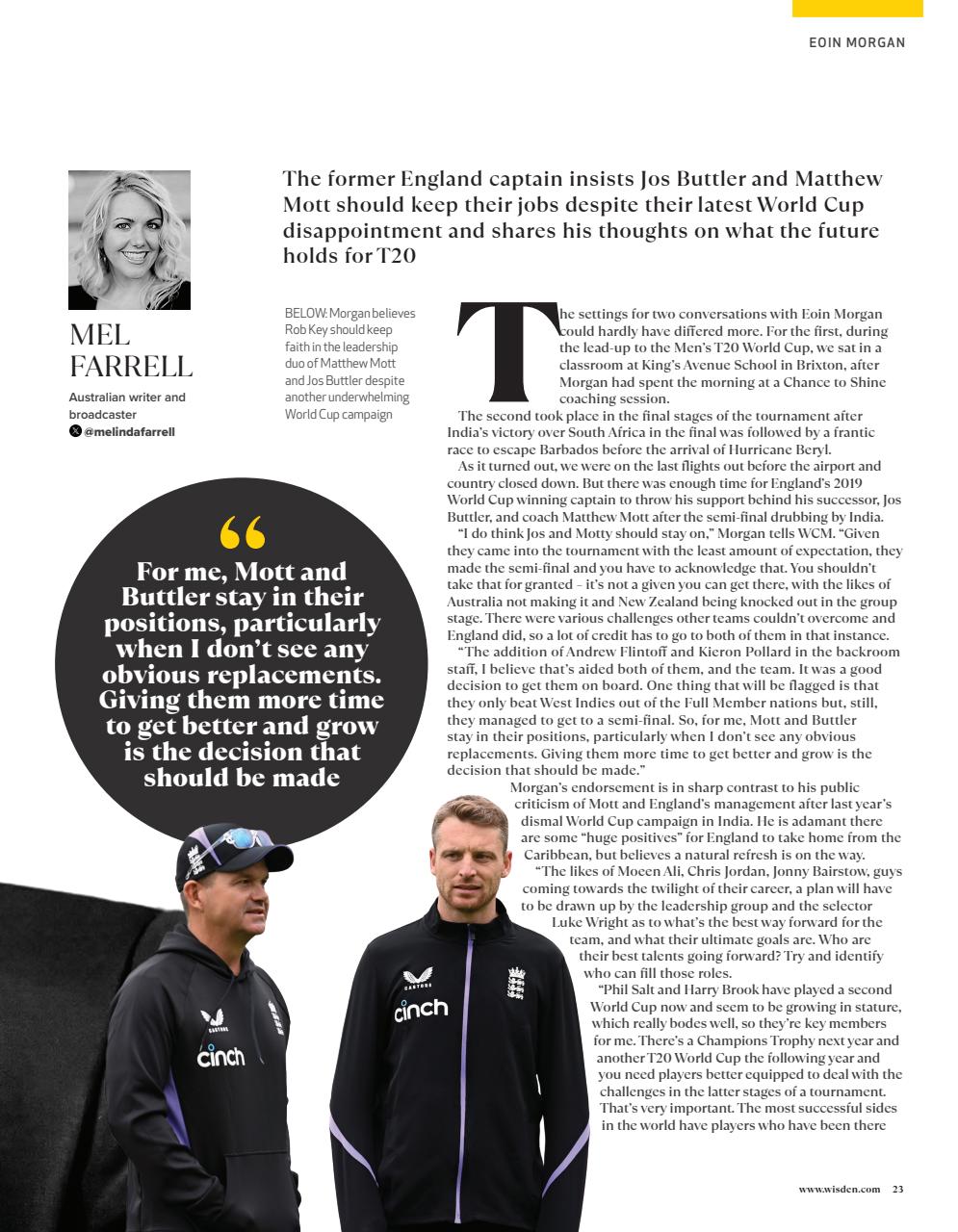 Wisden Cricket Monthly Preview Pages