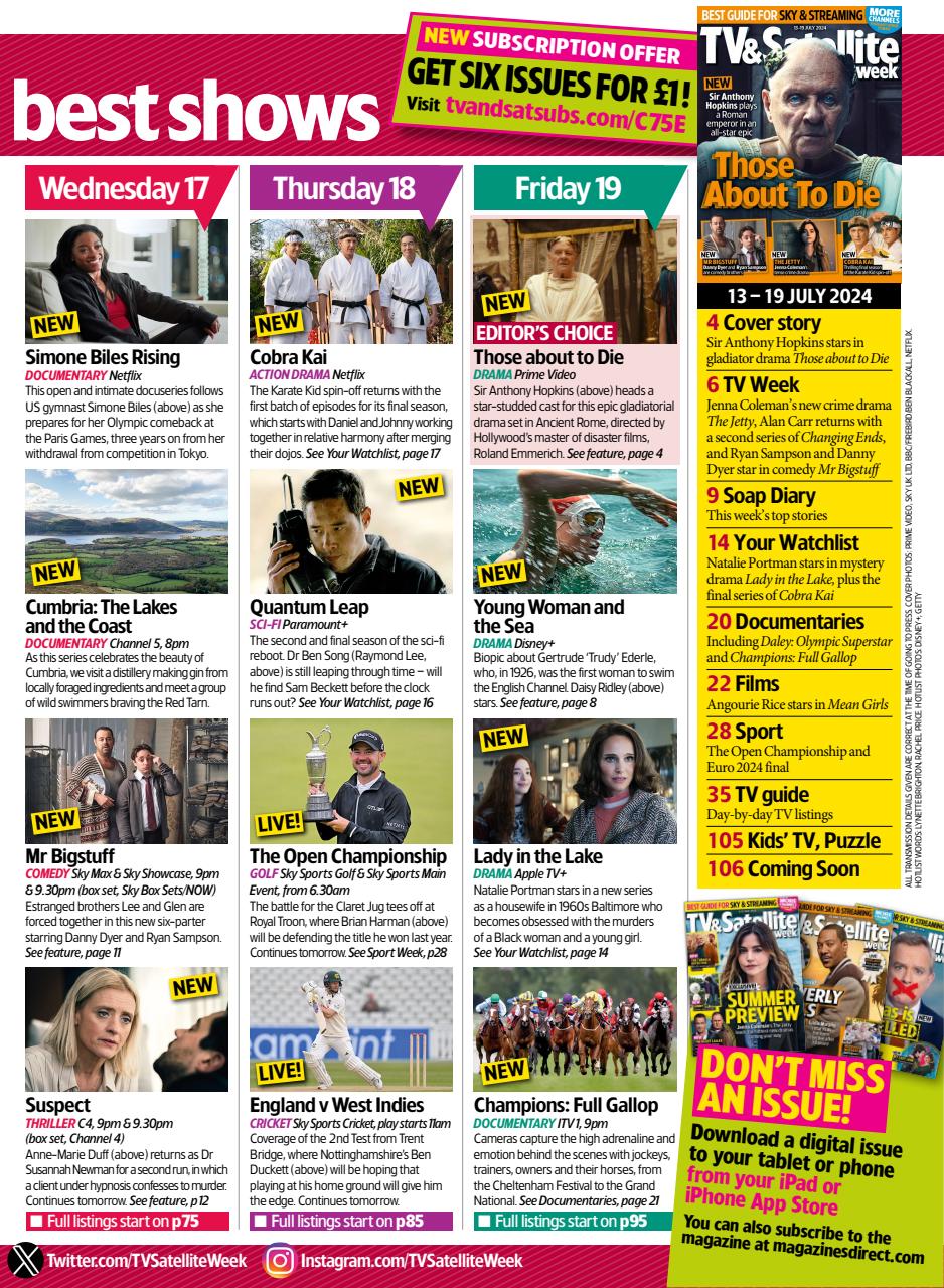 TV & Satellite Week Preview Pages