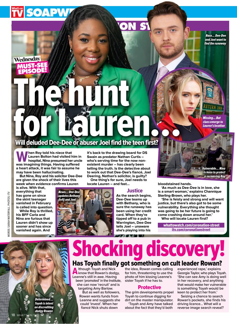 What's on TV Preview Pages