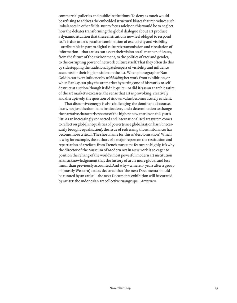 ArtReview Preview Pages