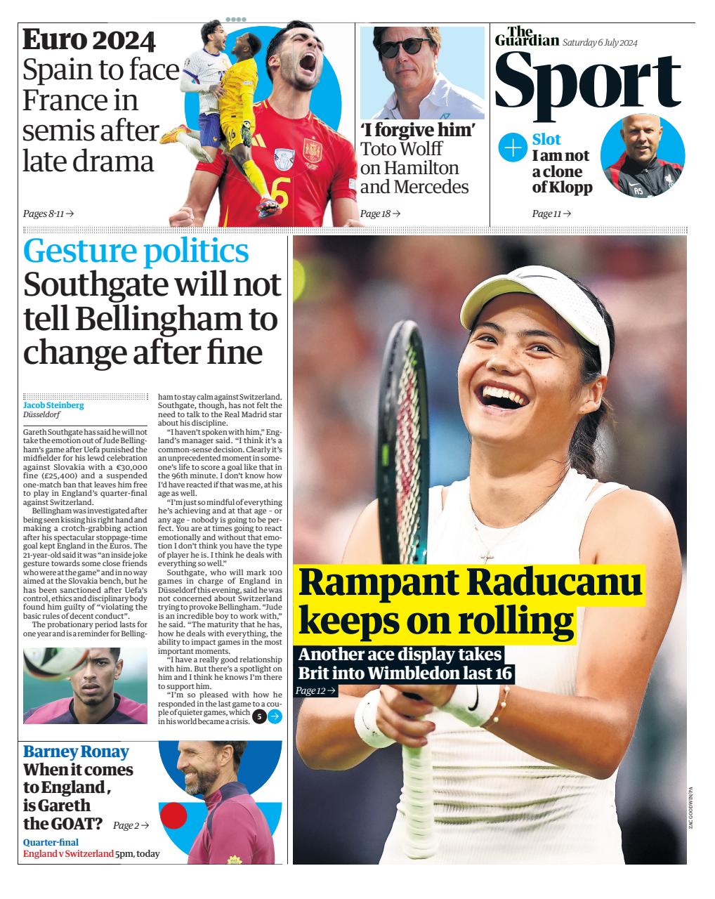 The Guardian Newspaper - Saturday, July 6, 2024 Back Issue