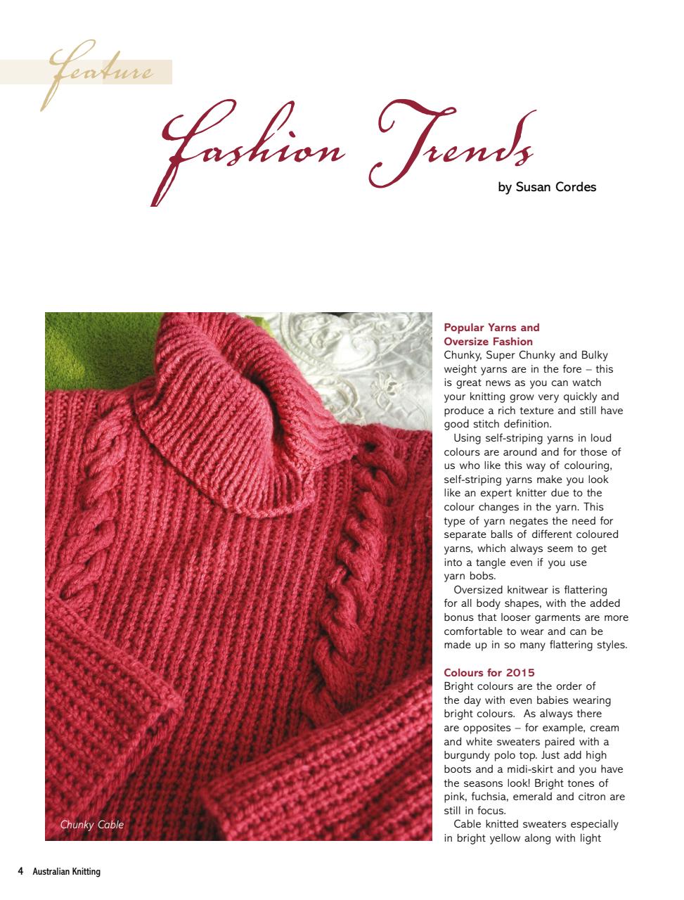 Australian Knitting Preview Pages