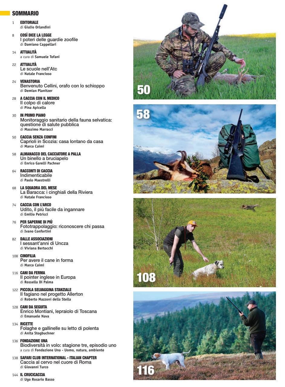 Caccia Magazine Preview Pages