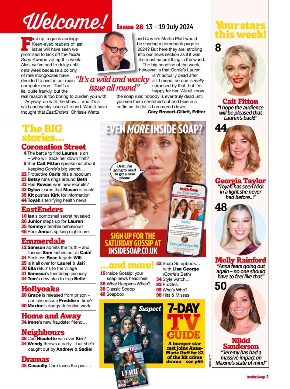Inside Soap Preview Pages