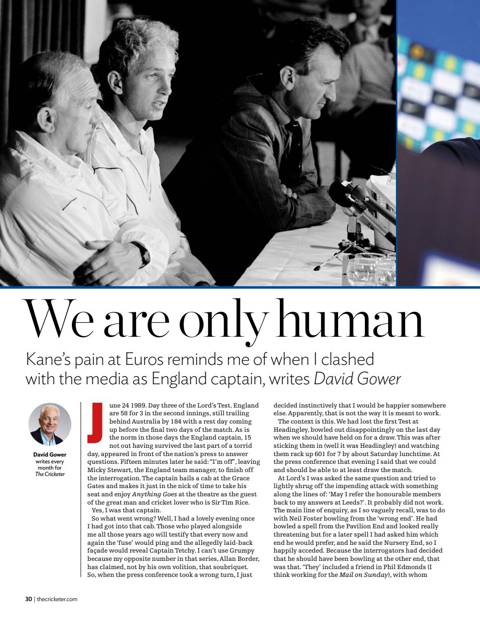 The Cricketer Magazine Preview Pages