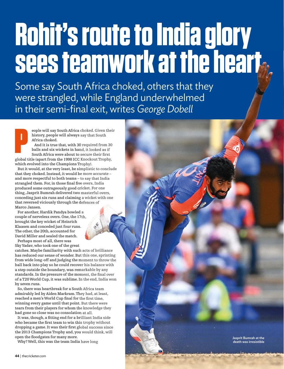 The Cricketer Magazine Preview Pages