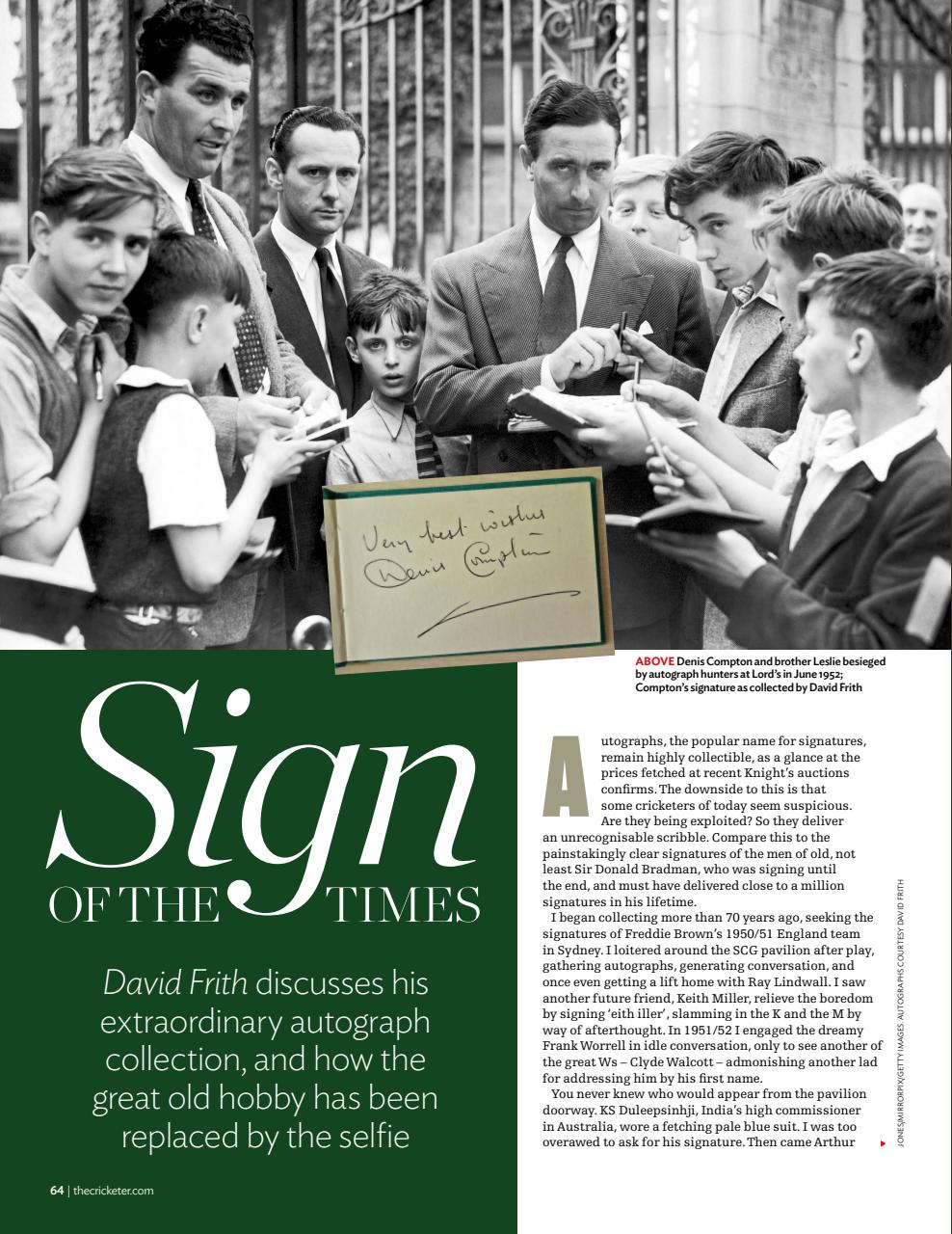 The Cricketer Magazine Preview Pages