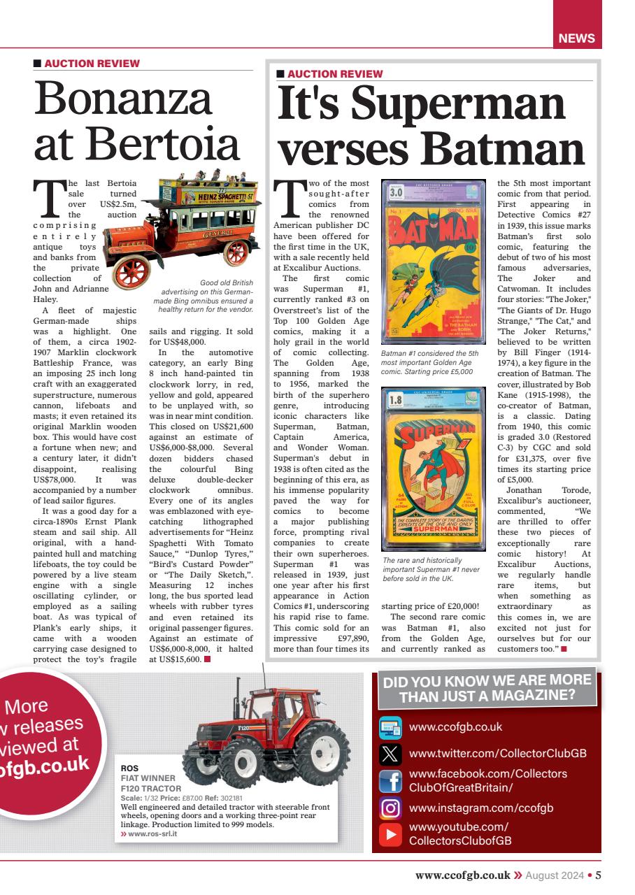 Collectors Gazette Preview Pages