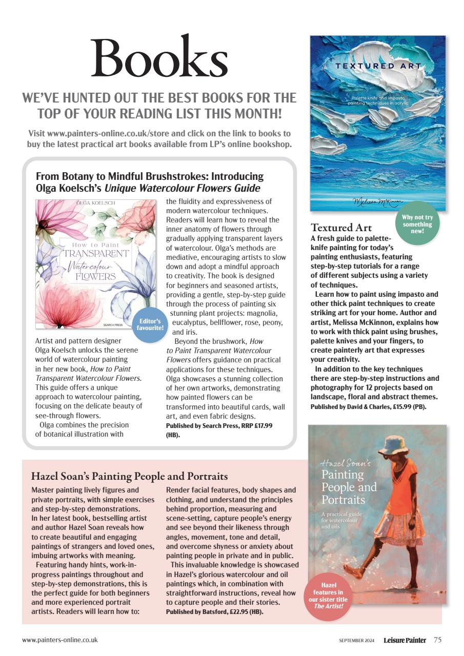 Leisure Painter & The Artist Preview Pages