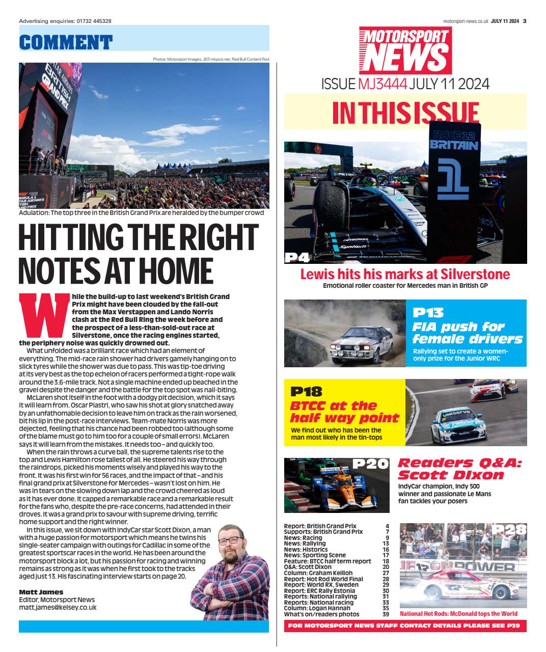 Motorsport News Preview Pages
