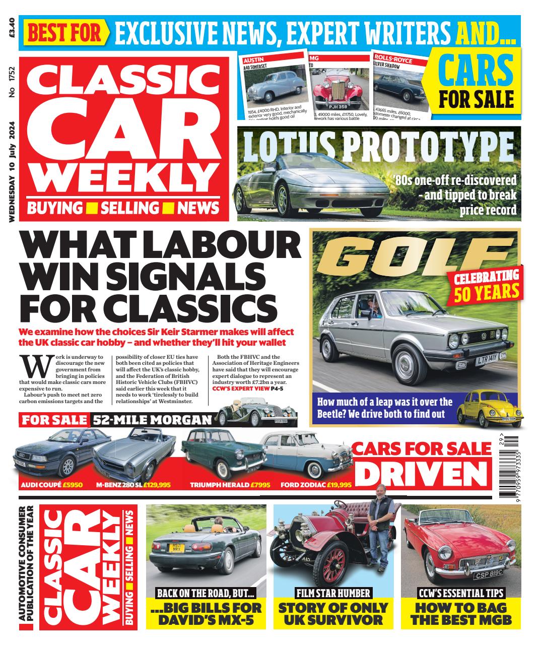 Classic Car Weekly Preview Pages