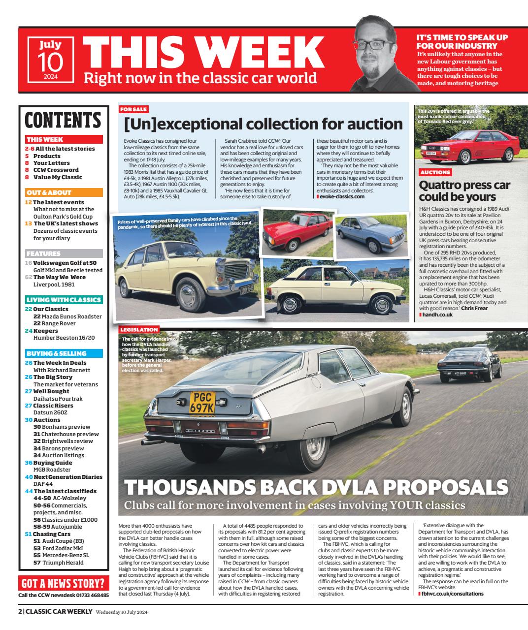 Classic Car Weekly Preview Pages