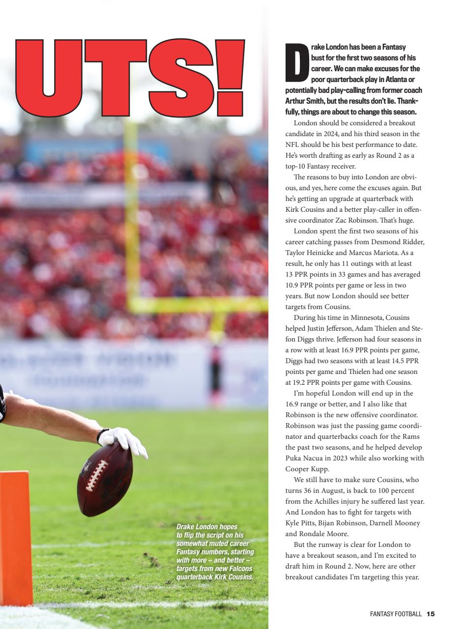 Beckett Football Magazine Preview Pages