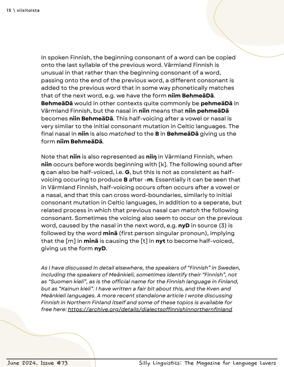 Silly Linguistics Preview Pages