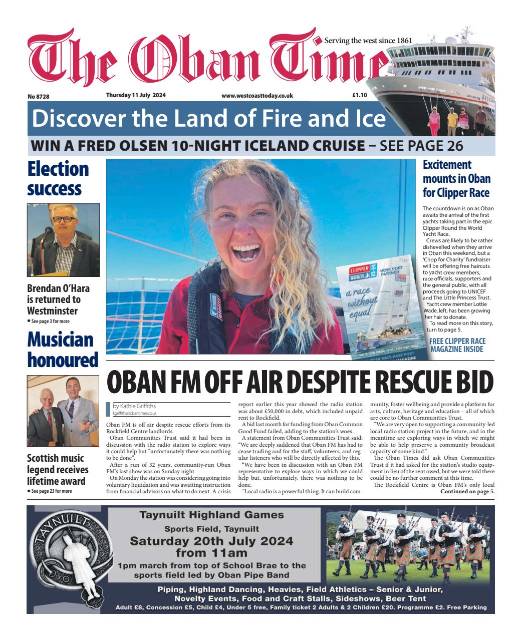 The Oban Times & Lochaber Times Preview Pages