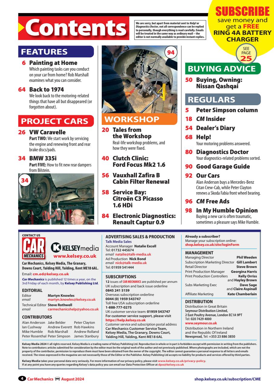 Car Mechanics Preview Pages