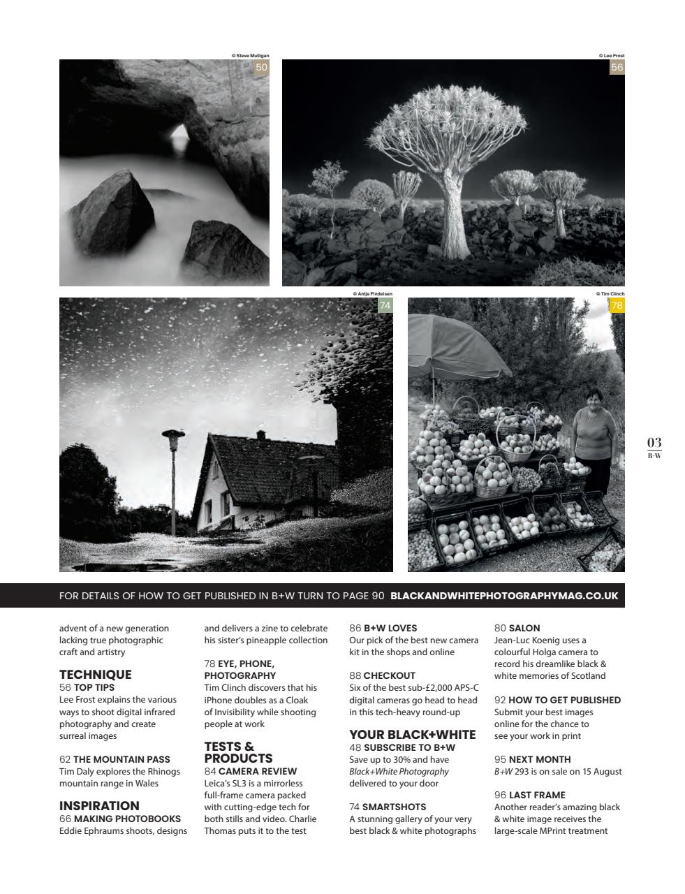 Black+White Photography Preview Pages