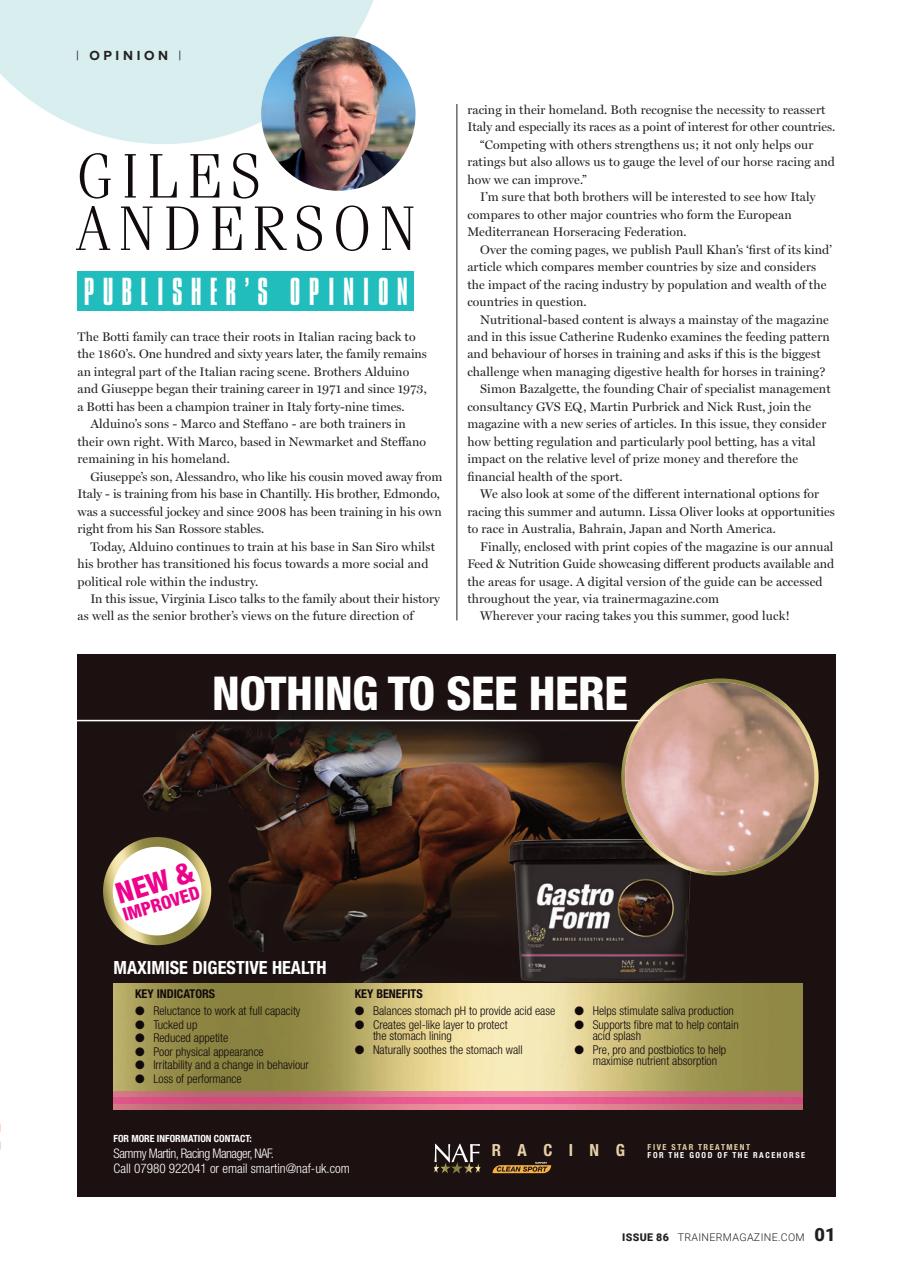 European Trainer Magazine - horse racing Preview Pages