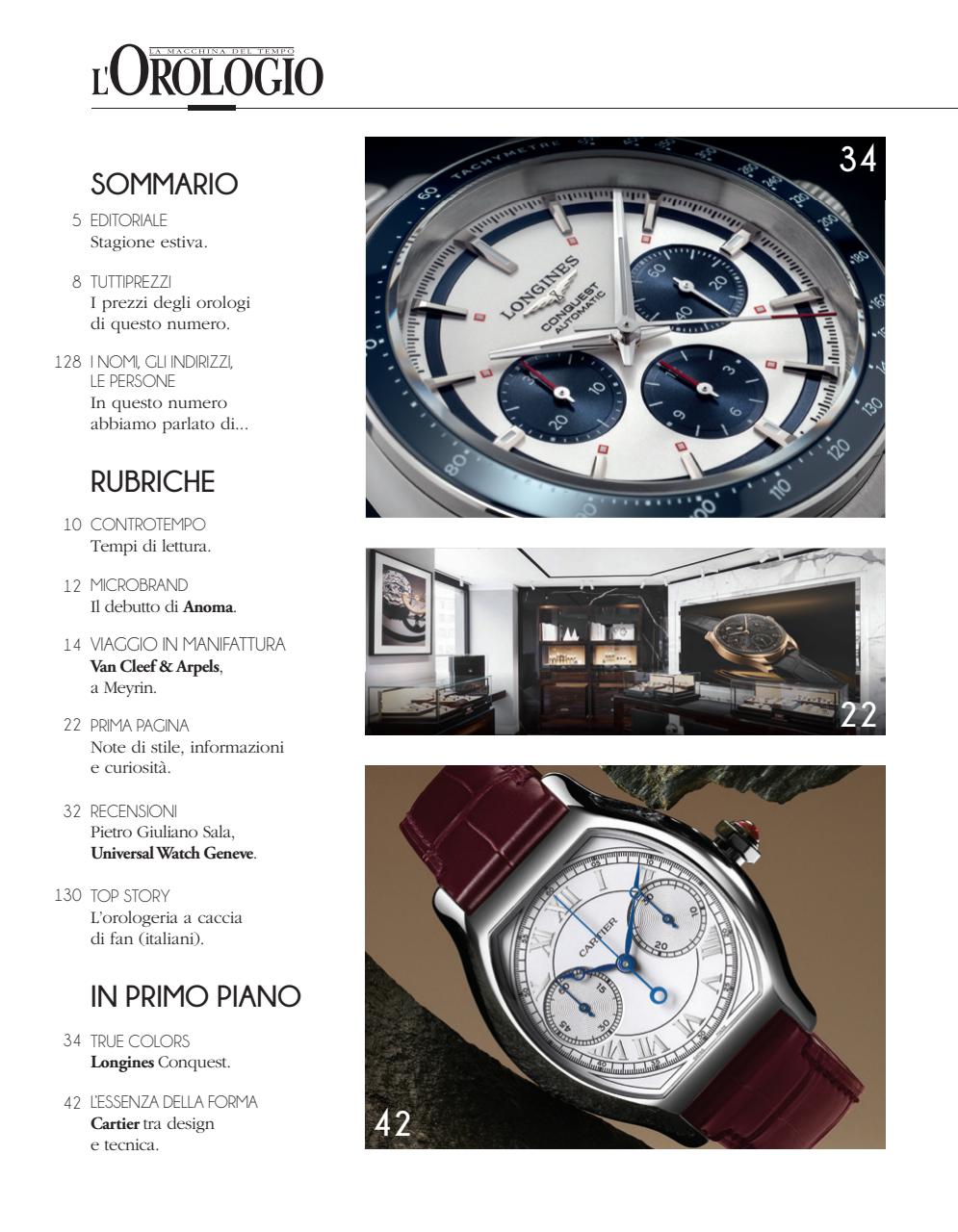 L'Orologio Preview Pages