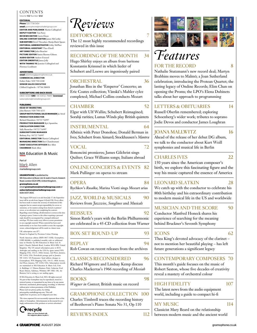 Gramophone Preview Pages