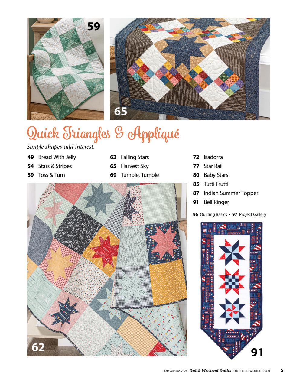 Quilter's World Preview Pages