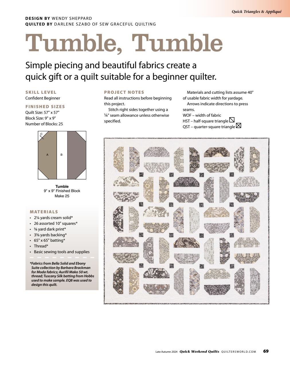 Quilter's World Preview Pages