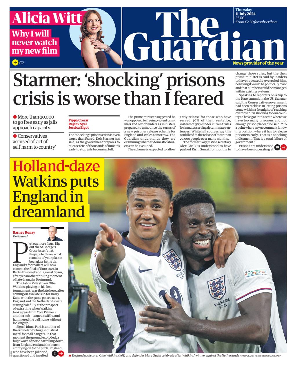 The Guardian Newspaper Preview Pages