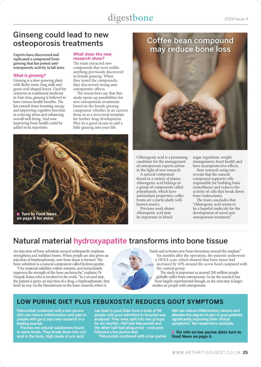 Arthritis Digest Preview Pages