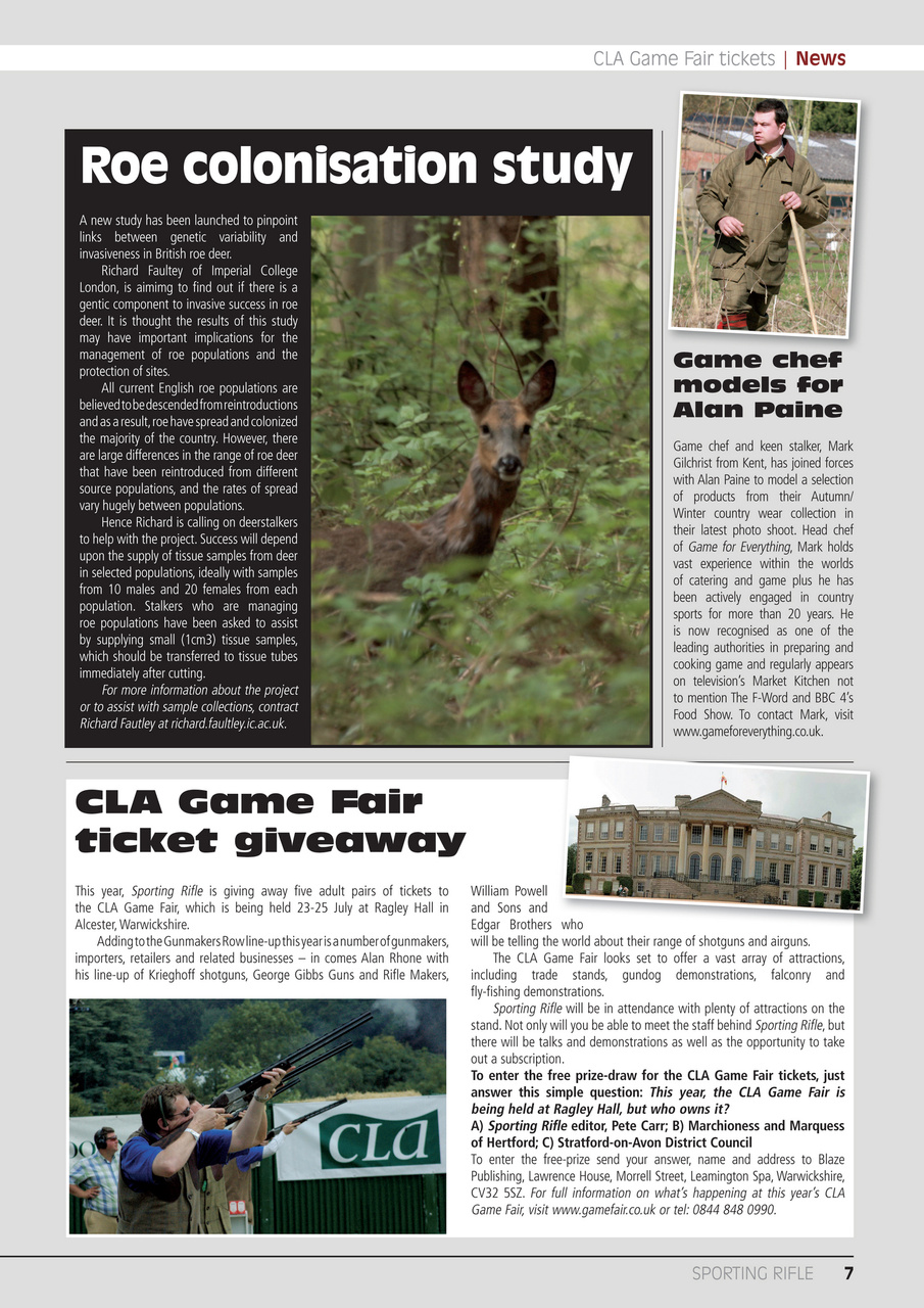 Sporting Rifle Preview Pages