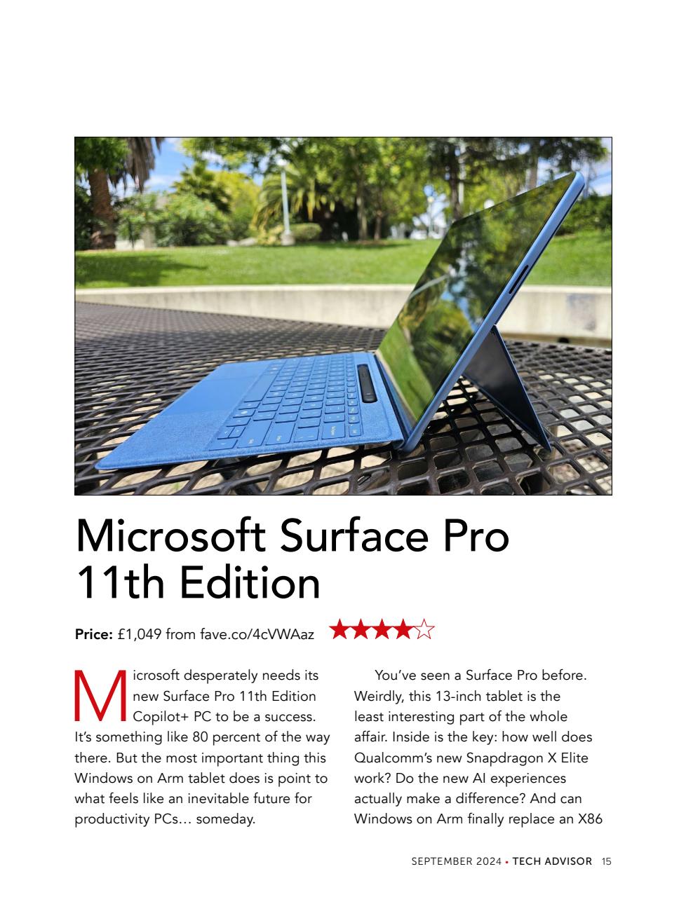 Tech Advisor Preview Pages