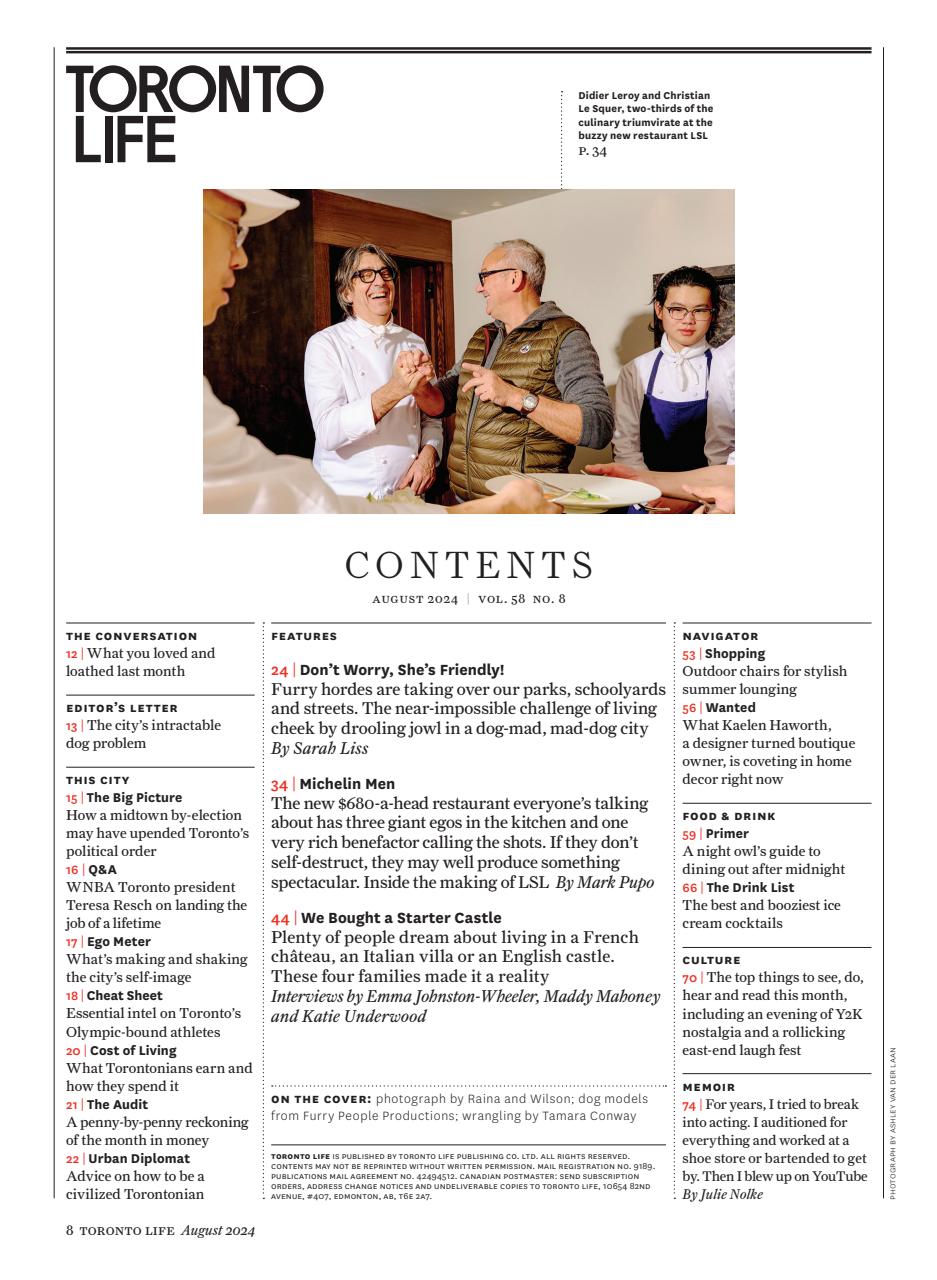 Toronto Life Preview Pages