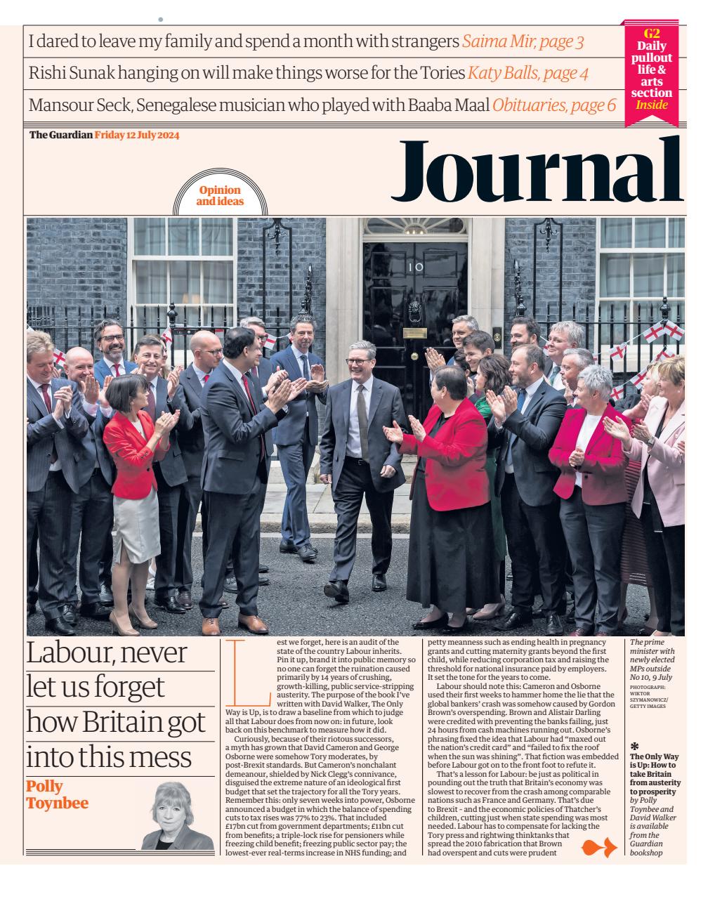 The Guardian Newspaper Preview Pages